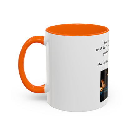 Book Lover Coffee Mug — "You Don’t Have to Burn Down the Library" Accent Mug