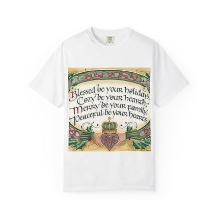 Blessed Be Your Holiday Unisex Garment-Dyed T-Shirt