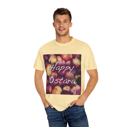 Ostara Celebration Tee – Unisex Garment-Dyed Shirt with Egg Motif
