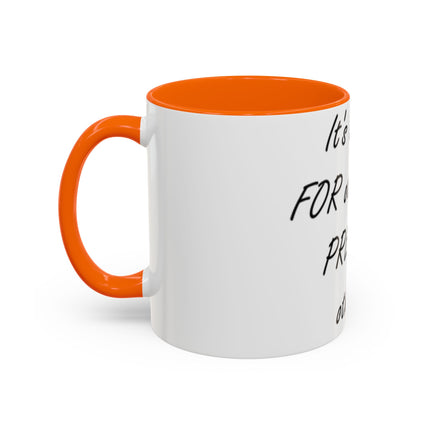 Peace Quote Mug – “Pray, Don’t Prey” – 11oz Accent Drinkware