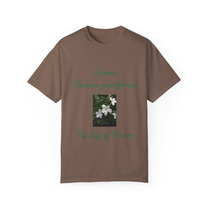 Jasmine Flower Tee – King of Flowers, Unisex Garment-Dyed