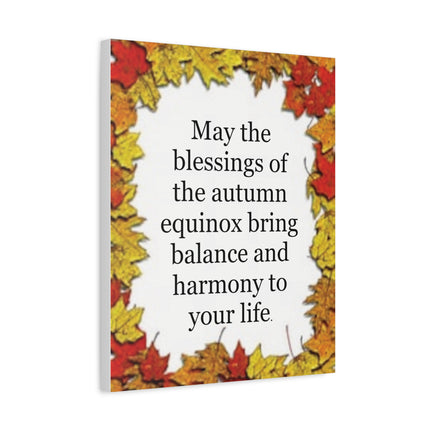 Autumn Equinox Blessing Canvas