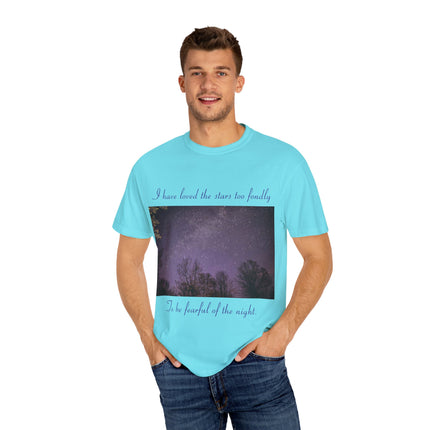 Unisex Starry Night T-Shirt - "I have loved the stars too fondly" Quote