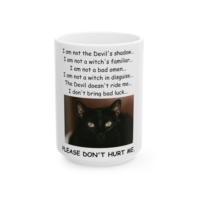 Black Cat Quote Mug – Thoughtful Gift for Pet Lovers & Advocates