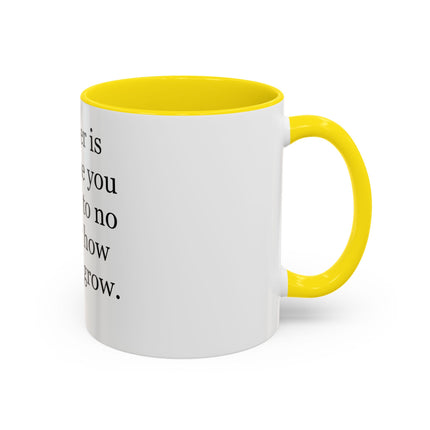 Father Quote Accent Coffee Mug — "A father is someone you look up to no matter how tall you grow."