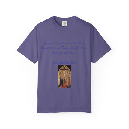 Saint Maximilian Kolbe Inspirational T-Shirt - Unisex Garment-Dyed Tee