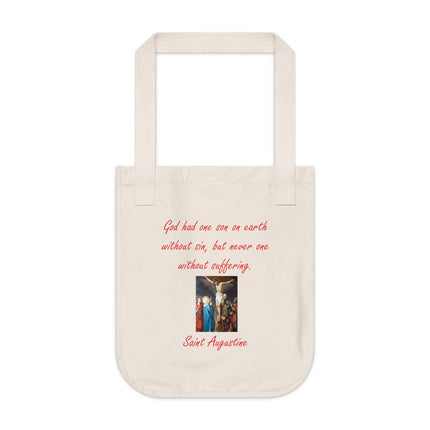 Saint Augustine Quote Tote – Organic Canvas Bag for Daily Grace