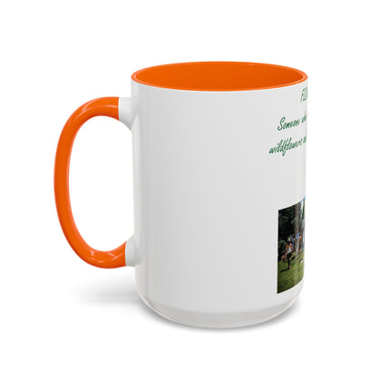 Flower Child Accent Coffee Mug - 15oz - Inspirational Gift for Nature Lovers