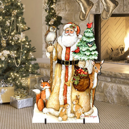 Ivory Santa Christmas Outdoor Decor by Susan Winget - Christmas Santa and Snowman Decor - 8471106F-SW-1