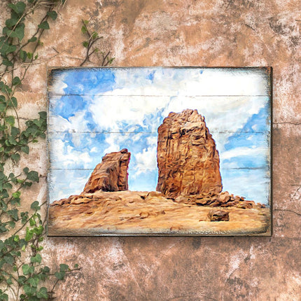 Hogge Canyons Landscape Wooden Wall Art by Nature Wonders - Nature Wildlife Decor  - 95276B-1
