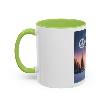 Coffee Mug — "All I Want for Christmas Is Peace" Holiday Peaceful Winter Scene