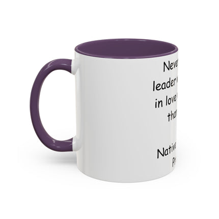 Native Proverb Accent Mug – 11oz Ceramic Cup on Power & Integrity