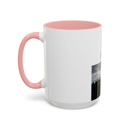 Ceramic Mug – “Pray for Peace” Message – 15oz Accent