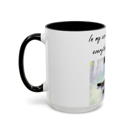 Black Cat Accent Ceramic Mug – “A Cat Makes Everything Better” – 15oz