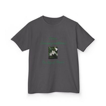 Jasmine Kids Tee – King of Flowers, Heavy Cotton