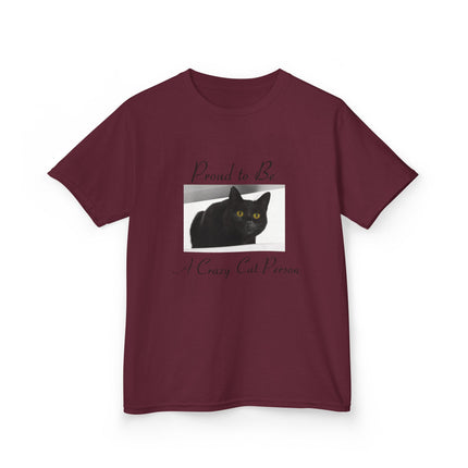 Proud Cat Person Kids Tee – Fun Cotton T-Shirt for Young Cat Lovers