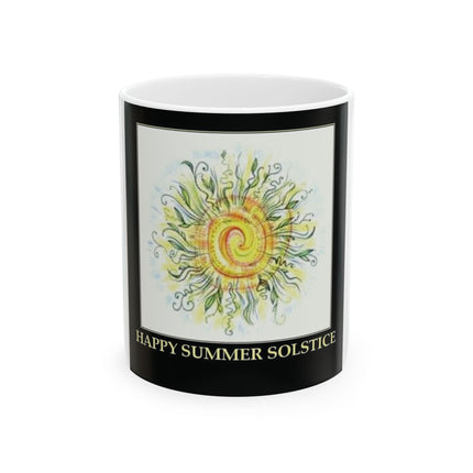 Happy Summer Solstice Ceramic Mug - 11oz