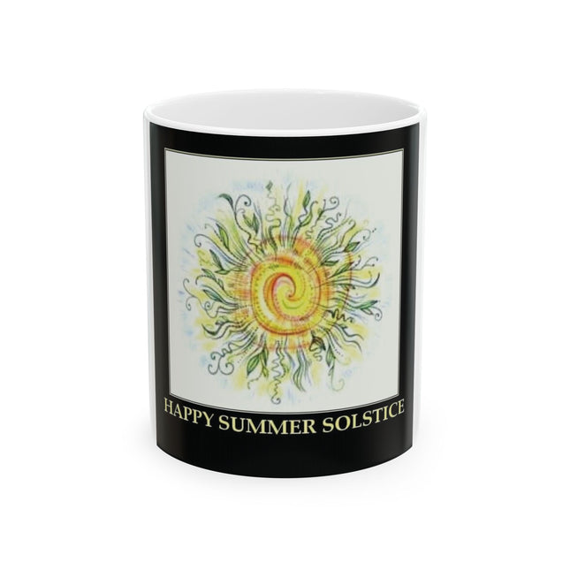 Happy Summer Solstice Ceramic Mug - 11oz