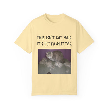 Kitty Glitter T-Shirt – Unisex Cat Lover Tee with Playful Quote