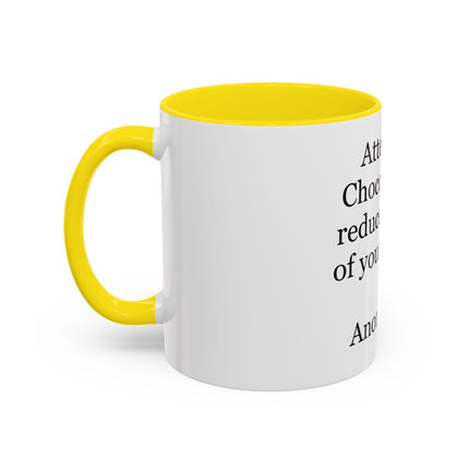 Coffee Mug - "Attention! Chocolate can reduce the size of your clothes." Funny Quote Accent Mug