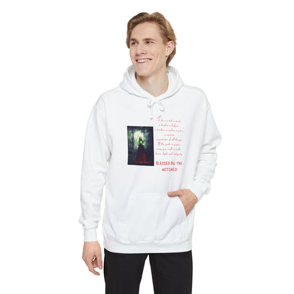 Witch Healer Hoodie — "Blessed Be the Witches" Meditative Witch Prayer Design