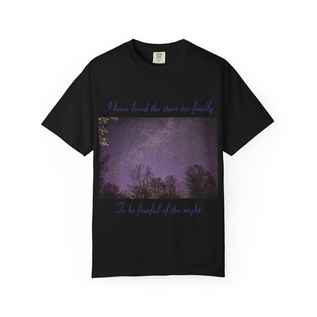 Unisex Starry Night T-Shirt - "I have loved the stars too fondly" Quote