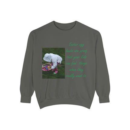 Parenting Humor Sweatshirt – Easter Egg Hunt Edition