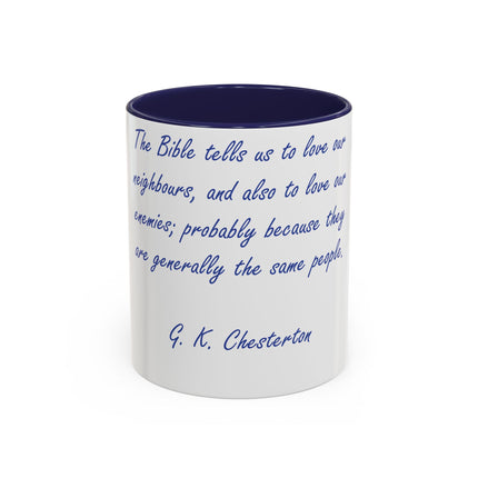 Chesterton Quote Mug – 11oz Accent Cup for Literary Peacemakers