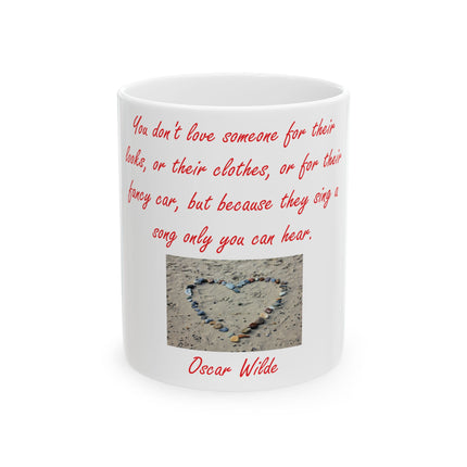 Inspirational Quote Ceramic Mug - Oscar Wilde Design (11oz)