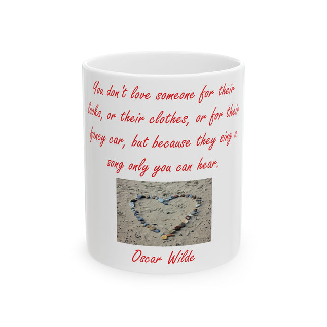 Inspirational Quote Ceramic Mug - Oscar Wilde Design (11oz)
