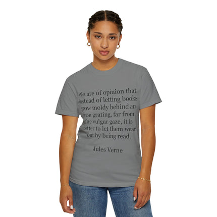 Jules Verne Quote T-Shirt — Literary Quote Tee for Book Lovers