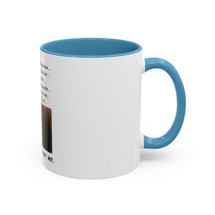 Black Cat 'Please Don't Hurt Me' Accent Coffee Mug – Dispelling Superstitions Gift