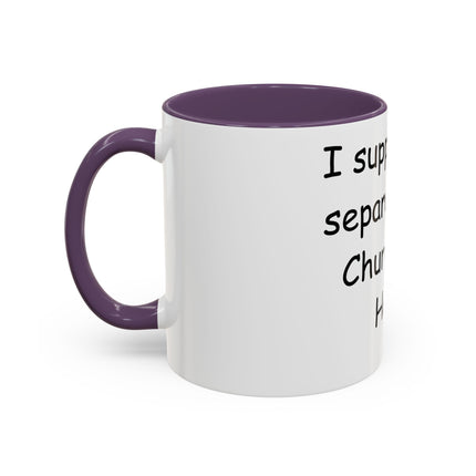 Bold Activism Coffee Mug – “Church and Hate” – 11oz Accent Mug
