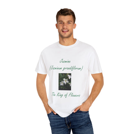 Jasmine Flower Tee – King of Flowers, Unisex Garment-Dyed