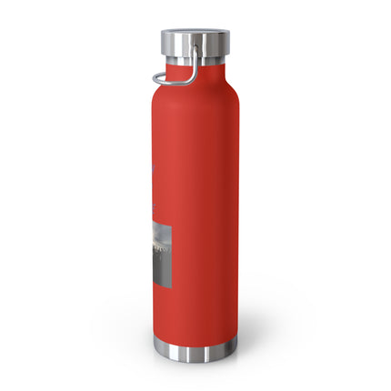 22oz Insulated Water Bottle — 'Pray for Peace' Matte Copper Vacuum Flask