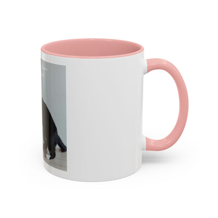Cat Hug Coffee Mug – "Marriage is an Endless Sleepover" Accent Mug