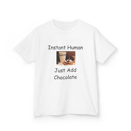 Instant Human Kids Tee – Funny Chocolate Shirt for Sweet Personalities