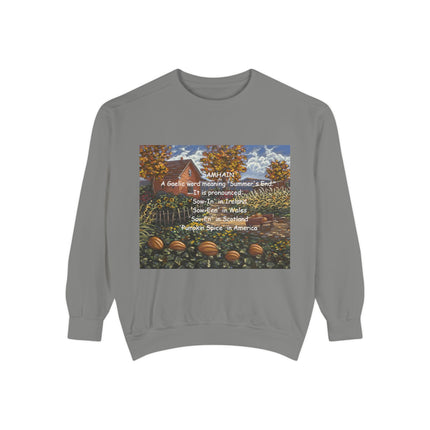 Samhain Sweatshirt – Cozy Unisex Pullover with Pumpkin Spice Wit