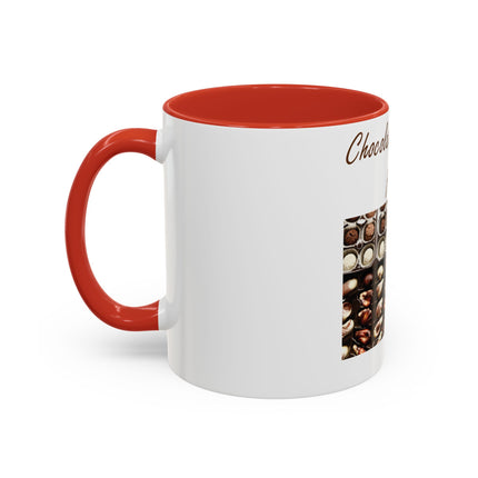 Chocolate Is Brain Fuel Accent Mug – 11oz – Sweet & Smart Gift