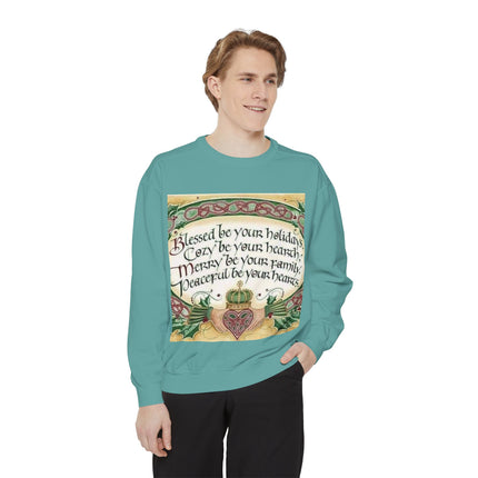 Blessed Be Your Holidays Unisex Sweatshirt - Cozy & Heartfelt Gift