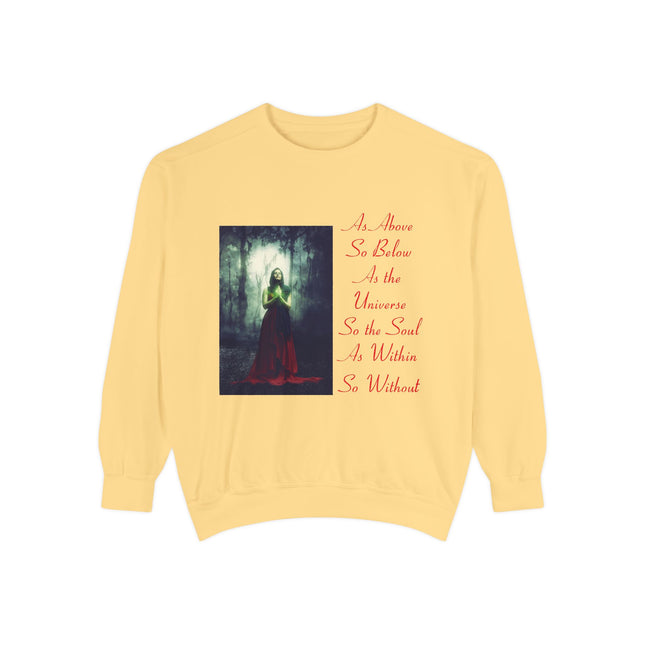 Inspirational Unisex Sweatshirt - As Above So Below Design