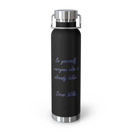 Inspirational Insulated Water Bottle - Be Yourself, 22oz