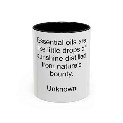 Essential Oils Quote Coffee Mug — “Essential oils are like little drops of sunshine...”