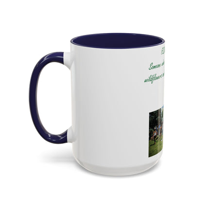 Flower Child Accent Coffee Mug - 15oz - Inspirational Gift for Nature Lovers