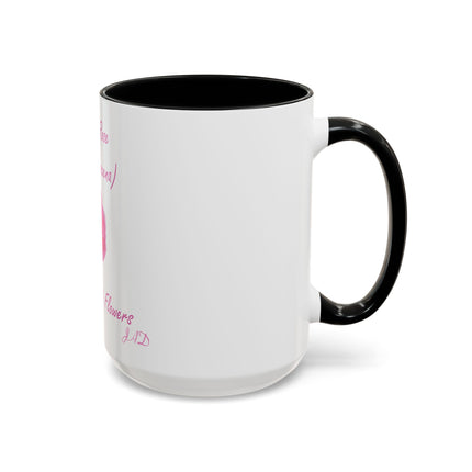 Damask Rose Coffee Mug — "The Queen of Flowers" Botanical Tea Cup