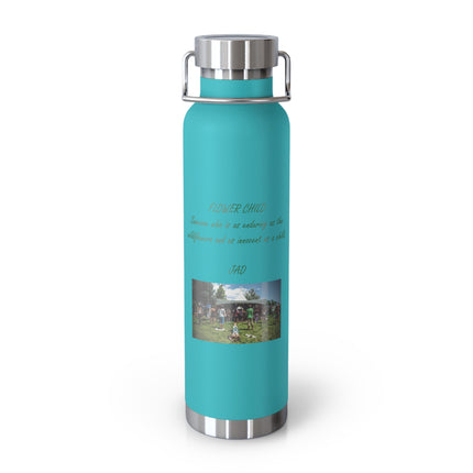 “Flower Child” Copper Bottle – 22oz Vacuum Insulated | Eco-Friendly