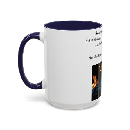 Inspirational Reading Mug – 15oz Ceramic | Burning Book Graphic