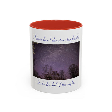 Starry Night Coffee Mug — “I have loved the stars too fondly” Accent Mug