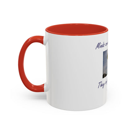 Parachute Minds Coffee Mug — "Minds are like parachutes. They only function when open."