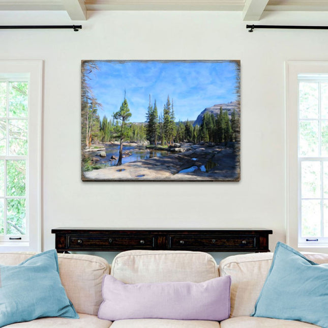 In the Mountains Art Wooden Wall Art by Nature Wonders - Nature Wildlife Decor  - 95404B-0
